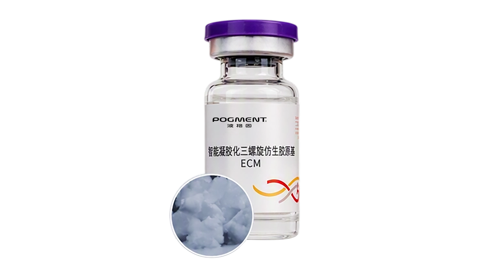 Smart-gelation triple-helix biomimetic collagen ECM
